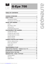 GEONAUTE G-Eye 700 User Manual