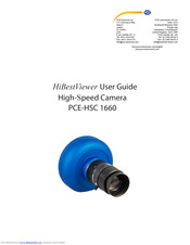 PCE Instruments HSC 1660 User Manual