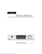Ayre DX-5 Owner's Manual
