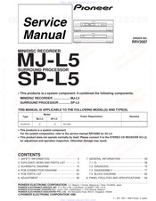 Pioneer MJ-L5 Service Manual