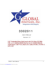 Global American 3302011 User Manual