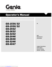 Genie GS-3246 Operator's Manual