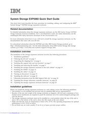 IBM EXP5060 Quick Start Manual