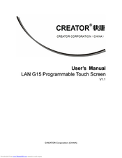 Creator LAN G15 User Manual