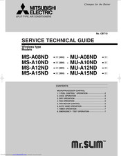 Mitsubishi Electric MS-A08ND Service Technical Manual