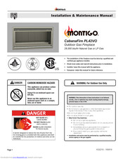 Montigo CabanaFire PL42VO Installation & Maintenance Manual