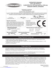 SurfPrep LP ROS Operator's Manual