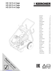 Kärcher HD 20/15-4 Manual