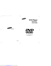 Samsung DVD-P420K Manual
