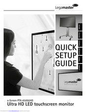 Legamaster e-Screen PTX-6500UHD Quick Setup Manual
