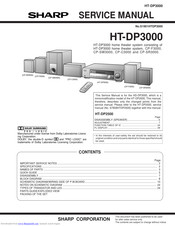 Sharp HT-DP3000 Service Manual
