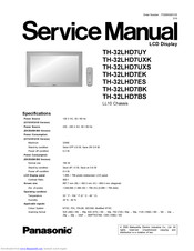 Panasonic TH-32LHD7ES Service Manual