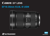 Canon EF 16-35mm f/2.8L II USM Instructions Manual