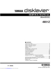 Yamaha DISKLAVIER MX1Z Service Manual