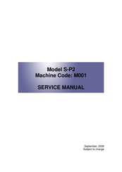 Ricoh S-P2 Service Manual