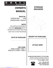 Dorel DASE3618DP Owner's Manual