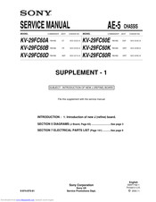 Sony KV-29FC60D Service Manual