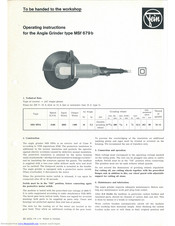 Fein MSf 679 b Operating Instructions