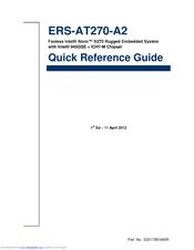 Avalue Technology ERS-AT270-A2 Quick Reference Manual