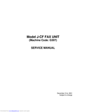 Ricoh G307 Service Manual