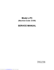 Ricoh J-P3 Service Manual