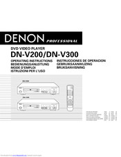 Denon DN-V300 - Professional DVD Player Operating Instructions Manual