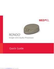 MED-EL RONDO Quick Manual
