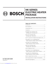 Bosch HK150-1XXX-RE Installation Instructions Manual