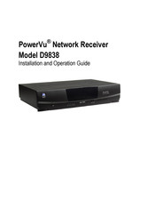 PowerVu D9838 Installation And Operation Manual