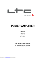 LTC AUDIO LTC-700 Instruction Manual