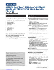 Advantech AIMB-270 Startup Manual