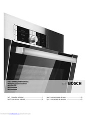Bosch HMT 75M451 Instruction Manual