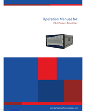 Bartington PA1 Operation Manual