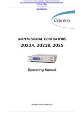 Aeroflex 2023A Operating Manual