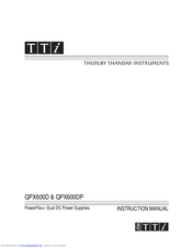 TTI QPX600DP Instruction Manual