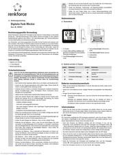 Renkforce 1007812 Operating Instructions Manual