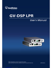 GeoVision GV-DSP LPR User Manual