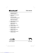 EINHELL TC-ID 1000 KIT Original Operating Instructions