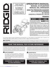 RIDGID RD80955 Operator's Manual