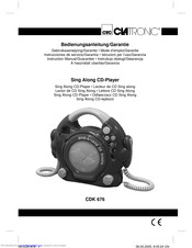 Clatronic CDK 676 Instruction Manual & Guarantee