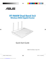Asus RT-N66W Dual Band 3x3 Quick Start Manual