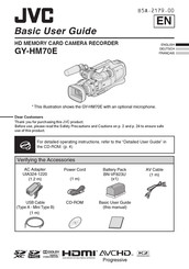 JVC GY-HM70E Basic User's Manual