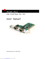 Peak PCAN-PCI User Manual