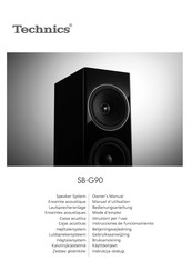 Technics SB-G90 Owner's Manual
