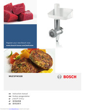 Bosch MUZ?5FW1GB Instruction Manual