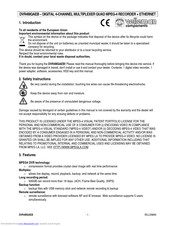 Velleman DVR4MQAEB Instructions Manual