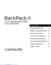 Ruark Audio BackPack II User Manual