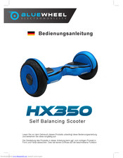 Bluewheel HX400 Operating Instructions Manual