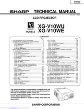 Sharp XG-V10WU Technical Manual