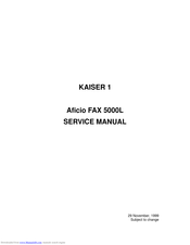 Aficio 5000L Service Manual